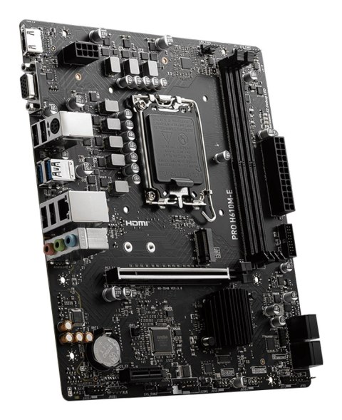 MSI PRO H610M-E płyta główna Intel H610 LGA 1700 micro ATX MSI PRO H610M-E płyta główna Intel H610 LGA 1700 micro ATX