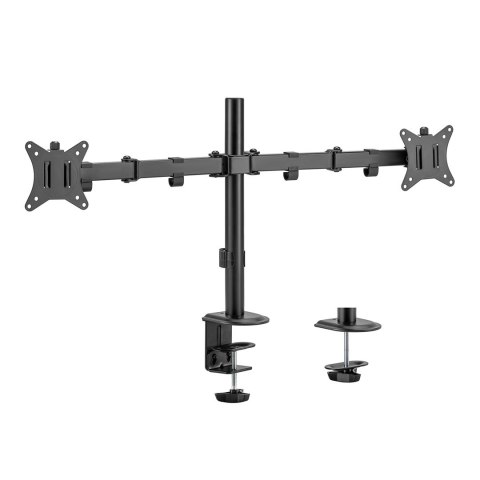 Uchwyt biurkowy na 2 monitory Maclean, VESA 75x75 oraz 100x100, 17-32", 2x 9kg, MC-754N Uchwyt biurkowy na 2 monitory Maclean, VESA 75x75 oraz 100x100, 17-32", 2x 9kg, MC-754N