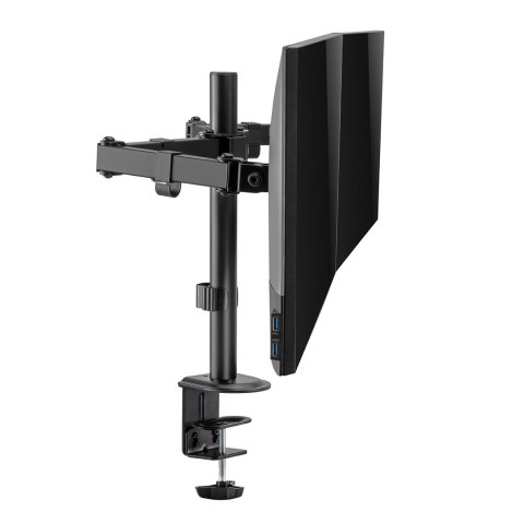 Uchwyt biurkowy na 2 monitory Maclean, VESA 75x75 oraz 100x100, 17-32", 2x 9kg, MC-754N Uchwyt biurkowy na 2 monitory Maclean, VESA 75x75 oraz 100x100, 17-32", 2x 9kg, MC-754N