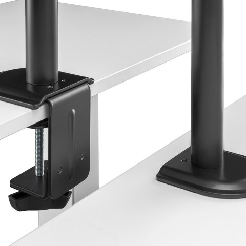 Uchwyt biurkowy na 2 monitory Maclean, VESA 75x75 oraz 100x100, 17-32", 2x 9kg, MC-754N Uchwyt biurkowy na 2 monitory Maclean, VESA 75x75 oraz 100x100, 17-32", 2x 9kg, MC-754N