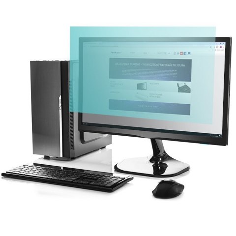 Filtr światła niebieskiego Qoltec 51076 24" 16:9 (Ochrona wzroku | Anti Glare | Matowy | na monitor)