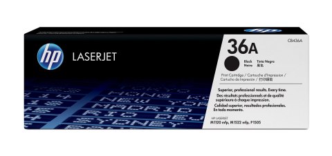 HP 36A oryginalny wkład z czarnym tonerem LaserJet HP 36A oryginalny wkład z czarnym tonerem LaserJet