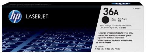 HP 36A oryginalny wkład z czarnym tonerem LaserJet HP 36A oryginalny wkład z czarnym tonerem LaserJet