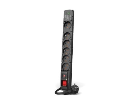 LISTWA ZASILAJĄCA ACAR S6 USB A+C 3M 6X 230V PL PD 3.0 QC CZARNA LISTWA ZASILAJĄCA ACAR S6 USB A+C 3M 6X 230V PL PD 3.0 QC CZARNA