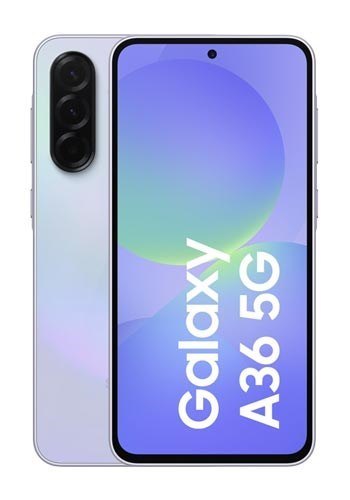 Samsung Galaxy A36 17 cm (6.7") Dual SIM Android 15 5G USB Type-C 8 GB 256 GB 5000 mAh Lawenda Samsung Galaxy A36 17 cm (6.7") Dual SIM Android 15 5G USB Type-C 8 GB 256 GB 5000 mAh Lawenda