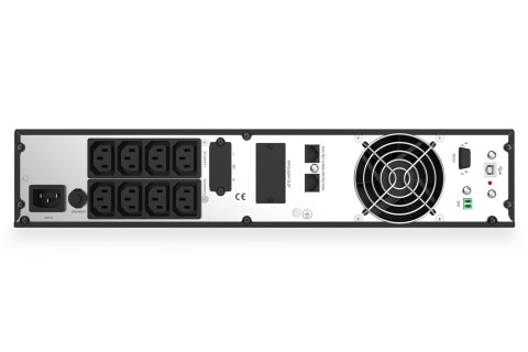 Zasilacz awaryjny UPS Online Rack 19" LCD 1000VA/1000W 2x12V/9Ah 8xC13 1xC14 USB RS232 RJ45 GŁ.325mm Zasilacz awaryjny UPS Online Rack 19" LCD 1000VA/1000W 2x12V/9Ah 8xC13 1xC14 USB RS232 RJ45 GŁ.325mm