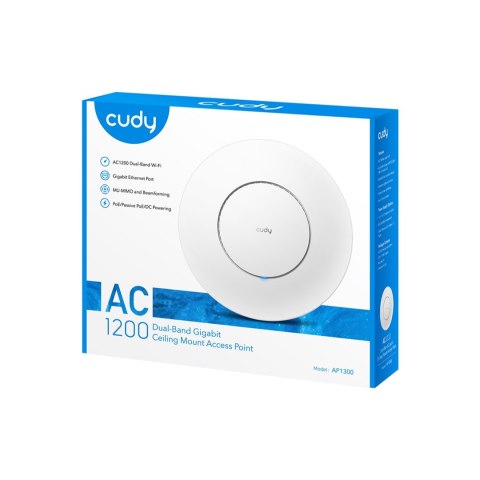 Cudy AC1300 Biały Obsługa PoE Cudy AC1300 Biały Obsługa PoE