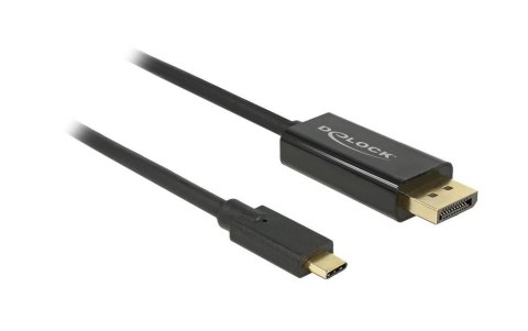 DeLOCK 85256 adapter kablowy 2 m USB Type-C DisplayPort Czarny