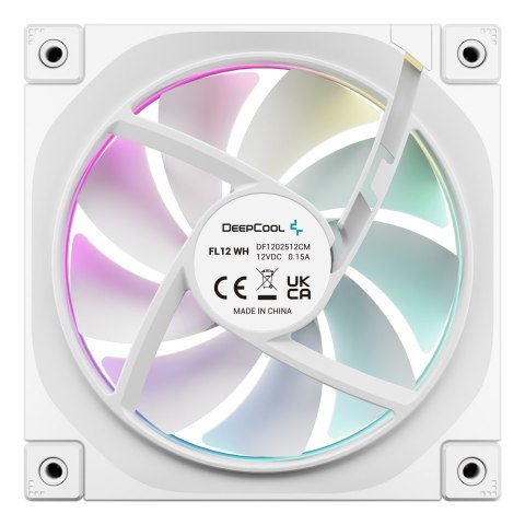 DeepCool FL12 WH Obudowa komputera Wentylator 12 cm Biały 1 szt. DeepCool FL12 WH Obudowa komputera Wentylator 12 cm Biały 1 szt.