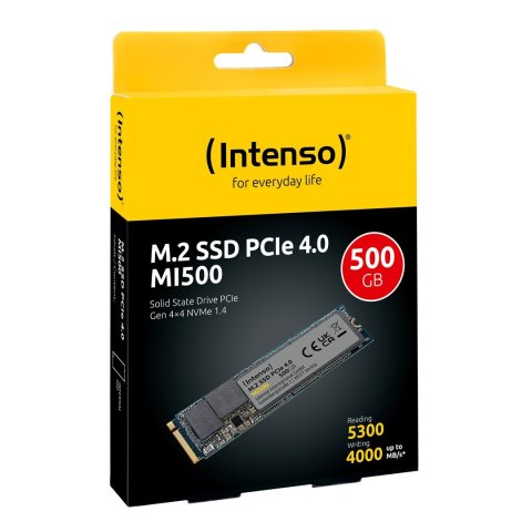 Dysk M.2 500GB Intenso MI500 NVMe PCIe 4.0 x 4 Dysk M.2 500GB Intenso MI500 NVMe PCIe 4.0 x 4
