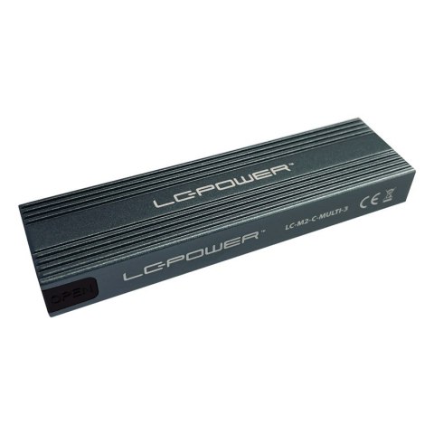 LC-Power LC-M2-C-MULTI-3 obudowa do dysków twardych Obudowa SSD Antracyt M.2