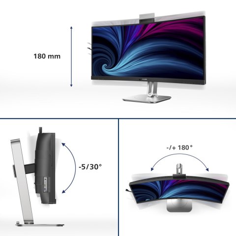 Monitor Philips 86,4cm (34,0") 34B2U6603CH 21:09 HDMI+DP+USB-C szary Monitor Philips 86,4cm (34,0") 34B2U6603CH 21:09 HDMI+DP+USB-C szary