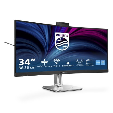 Monitor Philips 86,4cm (34,0") 34B2U6603CH 21:09 HDMI+DP+USB-C szary Monitor Philips 86,4cm (34,0") 34B2U6603CH 21:09 HDMI+DP+USB-C szary