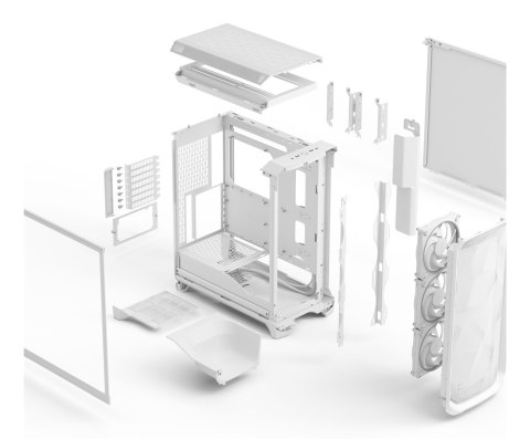 Obudowa Fractal Meshify 3 White RGB TG Midi Tower Gaming Obudowa Fractal Meshify 3 White RGB TG Midi Tower Gaming
