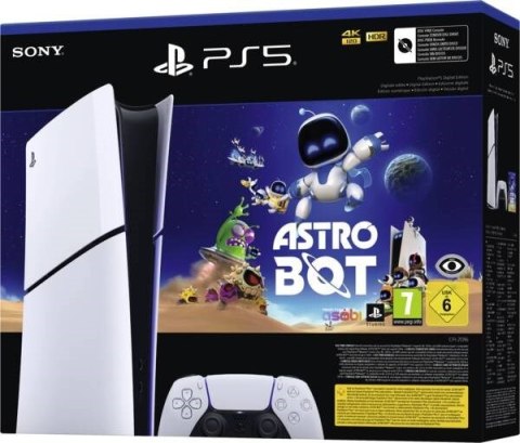 Sony PlayStation 5 Slim Digital - Astro Bot Bundle 1TB Konsola Biała Sony PlayStation 5 Slim Digital - Astro Bot Bundle 1TB Konsola Biała