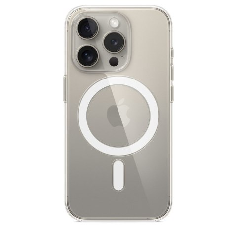 Apple - Obudowa tylna do telefonu komórkowego - Kompatybilna z MagSafe - Poliwęglan - Przezroczysta - do iPhone 15 Pro Apple - Obudowa tylna do telefonu komórkowego - Kompatybilna z MagSafe - Poliwęglan - Przezroczysta - do iPhone 15 Pro