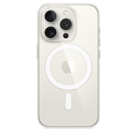 Apple - Obudowa tylna do telefonu komórkowego - Kompatybilna z MagSafe - Poliwęglan - Przezroczysta - do iPhone 15 Pro Apple - Obudowa tylna do telefonu komórkowego - Kompatybilna z MagSafe - Poliwęglan - Przezroczysta - do iPhone 15 Pro