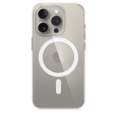 Apple - Obudowa tylna do telefonu komórkowego - Kompatybilna z MagSafe - Poliwęglan - Przezroczysta - do iPhone 15 Pro Apple - Obudowa tylna do telefonu komórkowego - Kompatybilna z MagSafe - Poliwęglan - Przezroczysta - do iPhone 15 Pro