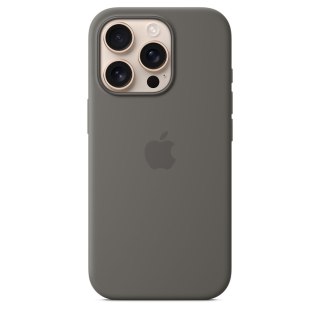 Apple - Obudowa tylna do telefonu komórkowego - Kompatybilna z MagSafe - Silikon - Kamienny szary - do iPhone 16 Pro (MYYL3ZM/A)