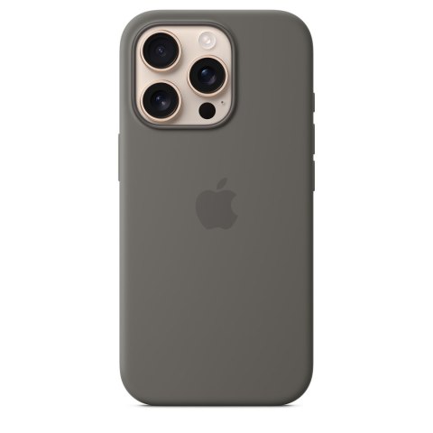 Apple - Obudowa tylna do telefonu komórkowego - Kompatybilna z MagSafe - Silikon - Kamienny szary - do iPhone 16 Pro (MYYL3ZM/A) Apple - Obudowa tylna do telefonu komórkowego - Kompatybilna z MagSafe - Silikon - Kamienny szary - do iPhone 16 Pro (MYYL3ZM/A)