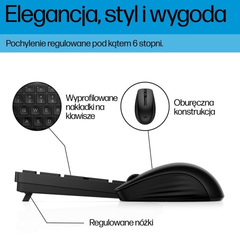 Bezprzewodowa klawiatura i mysz, Desktop-Set