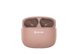 Denver TWE-48DR Zestaw słuchawkowy True Wireless Stereo (TWS) Douszny Połączenia/muzyka Bluetooth Różowy