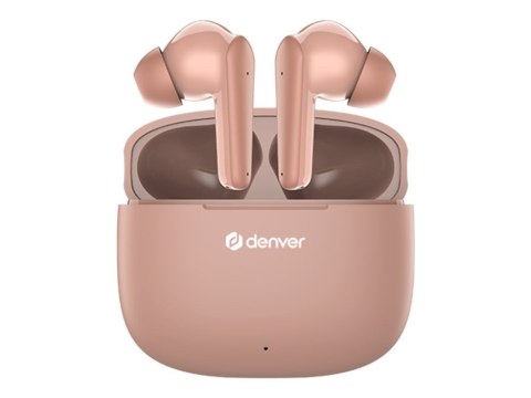 Denver TWE-48DR Zestaw słuchawkowy True Wireless Stereo (TWS) Douszny Połączenia/muzyka Bluetooth Różowy