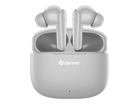 Denver TWE-48GR Zestaw słuchawkowy True Wireless Stereo (TWS) Douszny Połączenia/muzyka Bluetooth Szary