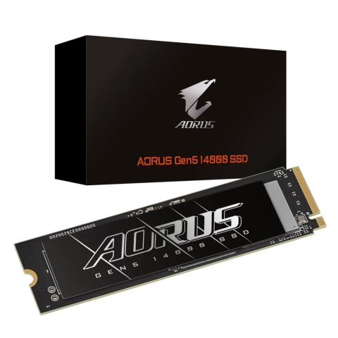 Dysk SSD GIGABYTE AORUS Gen5 14000 - 1TB - wewnętrzny - M.2 2280 - PCI Express 5.0 x4 (NVMe) - bufor: 2GB (AG514K1TB) Dysk SSD GIGABYTE AORUS Gen5 14000 - 1TB - wewnętrzny - M.2 2280 - PCI Express 5.0 x4 (NVMe) - bufor: 2GB (AG514K1TB)