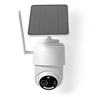 Kamera zewnętrzna Nedis Smartlife 4G, IP65 czujnik ruchu, night vision, biały