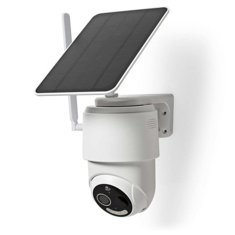 Kamera zewnętrzna Nedis Smartlife 4G, IP65 czujnik ruchu, night vision, biały