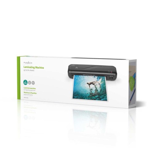 Nedis LAMI112BK4 laminator Laminator na gorąco 230 mm/min Czarny