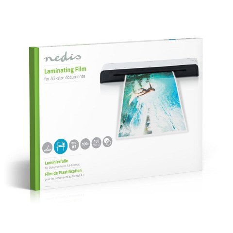Nedis LAMIA3AT100 folia do laminowania Nedis LAMIA3AT100 folia do laminowania