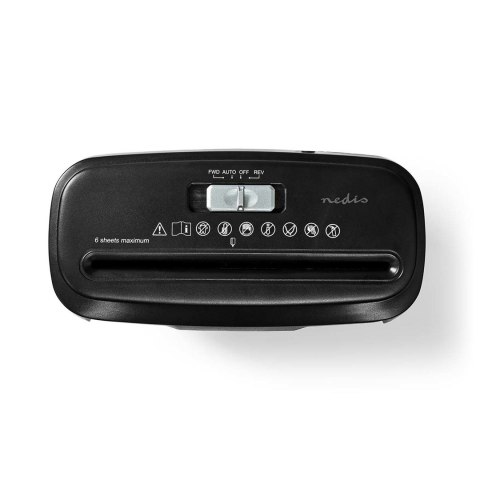 Niszczarka do papieru Nedis 10l DIN P-2 190W Czarna