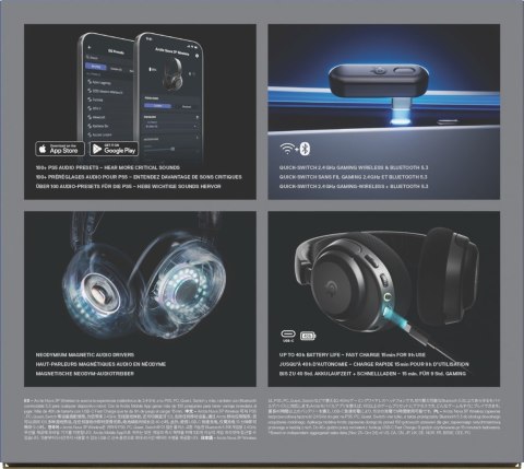Słuchawki Steelseries Arctis Nova 3P Wireless for Playstation, Black Słuchawki Steelseries Arctis Nova 3P Wireless for Playstation, Black