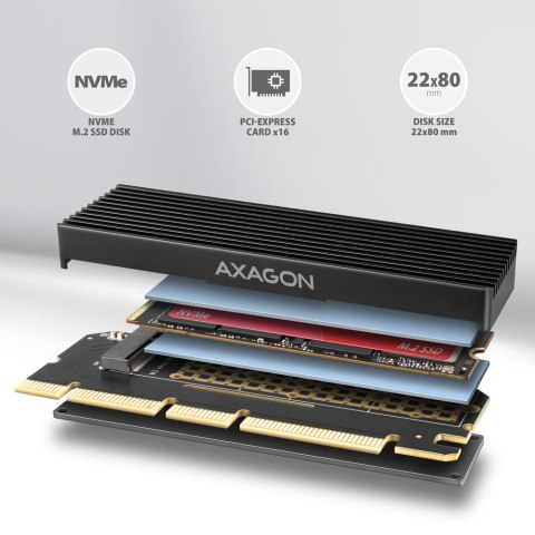 Axagon PCEM2-XS adapter Wewnętrzny M.2 Axagon PCEM2-XS adapter Wewnętrzny M.2