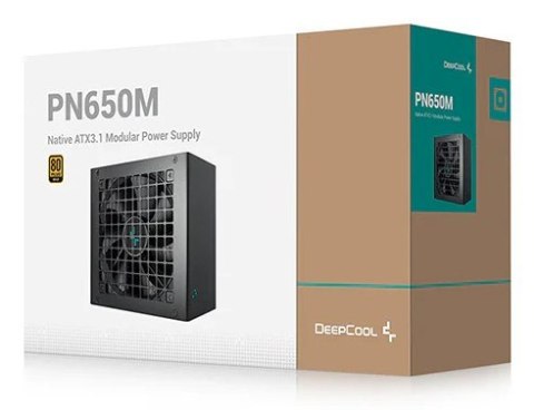 DeepCool PN650M moduł zasilaczy 650 W 20+4 pin ATX ATX Czarny