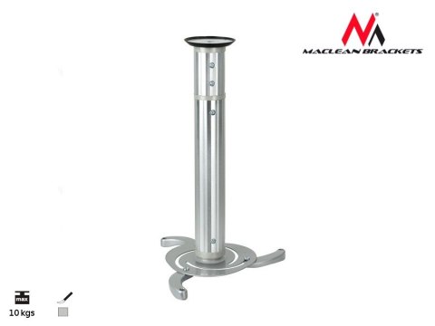 Uchwyt sufitowy do projektora Maclean MC-517 (80 mm - 980 mm; 10 kg; kolor srebrny) Uchwyt sufitowy do projektora Maclean MC-517 (80 mm - 980 mm; 10 kg; kolor srebrny)