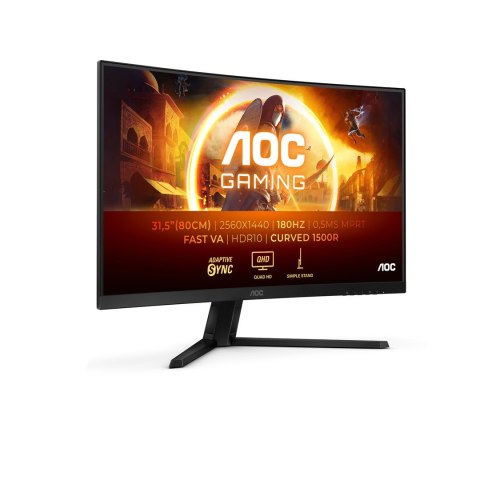 AOC G4 CQ32G4VE monitor komputerowy 81,3 cm (32") 2560 x 1440 px Quad HD LCD Czarny, Szary AOC G4 CQ32G4VE monitor komputerowy 81,3 cm (32") 2560 x 1440 px Quad HD LCD Czarny, Szary