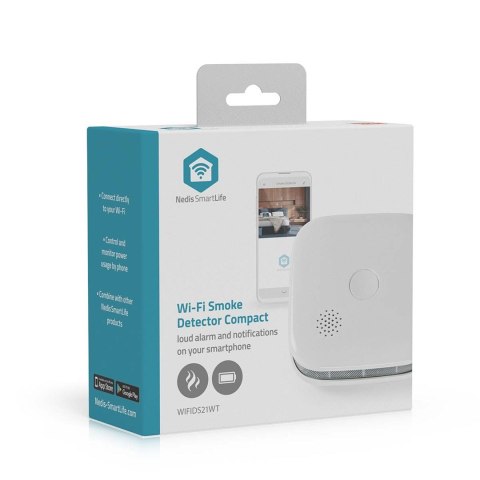 Czujnik dymu Nedis SmartLife WIFIDS21WT3 Czujnik dymu Nedis SmartLife WIFIDS21WT3