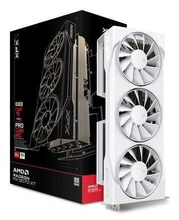 Karta graf. XFX Swift RX 9070 White 3-FAN GAM E 16G Karta graf. XFX Swift RX 9070 White 3-FAN GAM E 16G