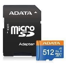 Karta pamięci MEMORY MICRO SDXC 512GB z adapterem ADATA Karta pamięci MEMORY MICRO SDXC 512GB z adapterem ADATA