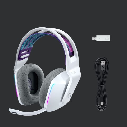 Logitech G 981-000883 słuchawki/zestaw słuchawkowy Bezprzewodowy Opaska na głowę Gaming Biały