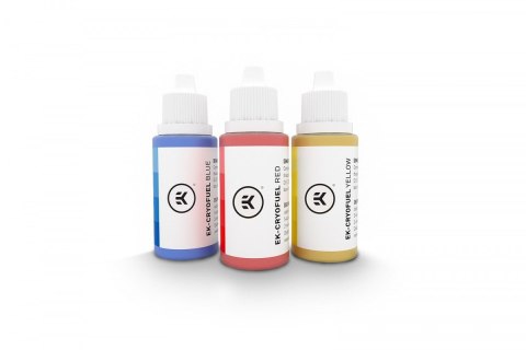 Bloki wodne EK EK-CryoFuel Dye Pack - czerwony/żółty/niebieski