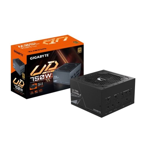 GIGABYTE UD750GM PG5 moduł zasilaczy 750 W 20+4 pin ATX ATX Czarny GIGABYTE UD750GM PG5 moduł zasilaczy 750 W 20+4 pin ATX ATX Czarny