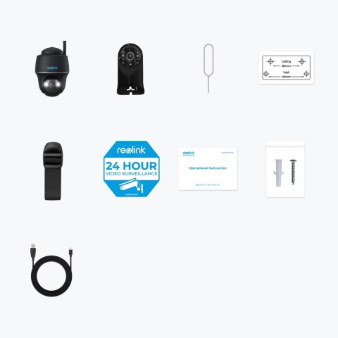 Kamera IP Reolink ARGUS PT 5MP TYP-C czarna Bateryjna Kamera IP Reolink ARGUS PT 5MP TYP-C czarna Bateryjna