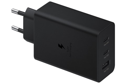 Ładowarka sieciowa SAMSUNG Trio EP-T6530 65W PD 1x USB-A, 2x USB-C (EP-T6530NBEGEU) Czarny Ładowarka sieciowa SAMSUNG Trio EP-T6530 65W PD 1x USB-A, 2x USB-C (EP-T6530NBEGEU) Czarny
