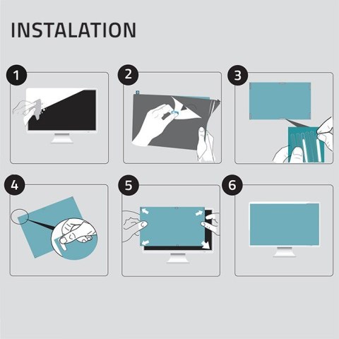 Qoltec Filtr światła niebieskiego 21.5" | 16:9 | Ochrona wzroku | Anti Glare | Matowy | na monitor Qoltec Filtr światła niebieskiego 21.5" | 16:9 | Ochrona wzroku | Anti Glare | Matowy | na monitor