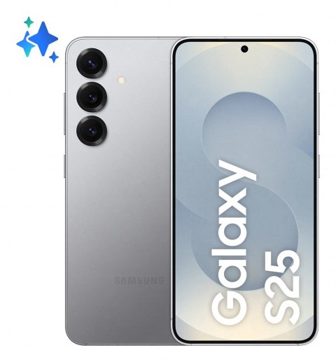 Samsung Galaxy S25 15,8 cm (6.2") Dual SIM Android 15 5G USB Type-C 12 GB 256 GB 4000 mAh Srebrny Samsung Galaxy S25 15,8 cm (6.2") Dual SIM Android 15 5G USB Type-C 12 GB 256 GB 4000 mAh Srebrny