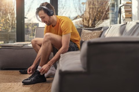 Bezprzewodowe słuchawki sportowe Philips TAA4216BK/00, czarne Bezprzewodowe słuchawki sportowe Philips TAA4216BK/00, czarne
